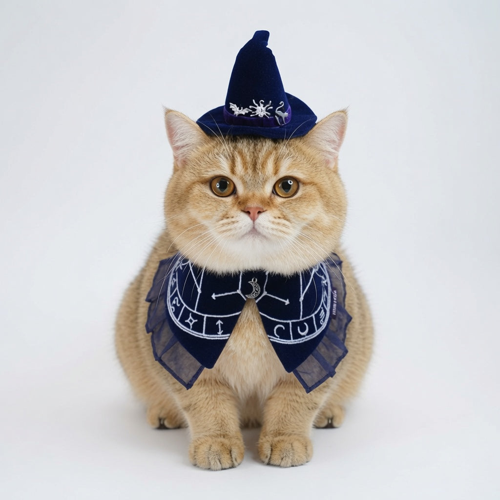 The Oracle's Veil (1-Imperial Indigo) | Pet Hat