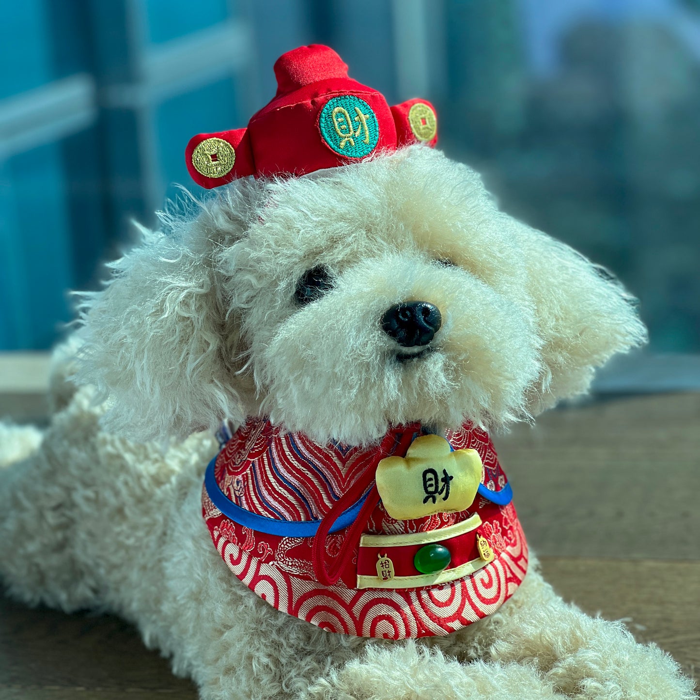 GOD OF WEALTH Pet CNY Bib