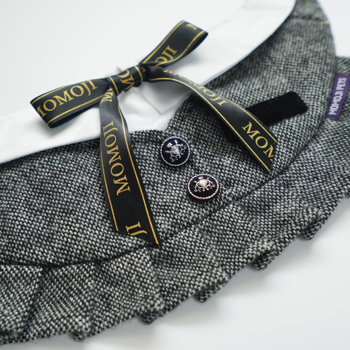 Picadilly (3-Charcoal Black Tweed) | Pet Neckwear