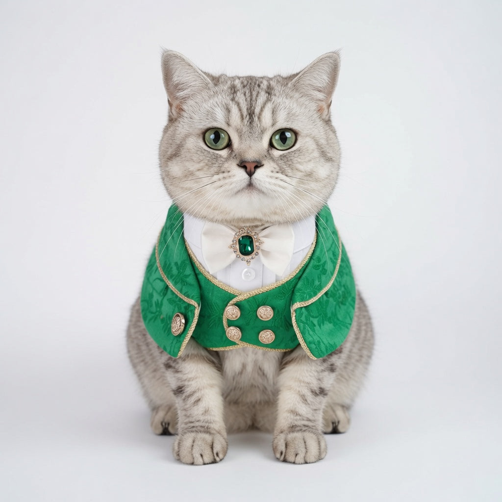 Cavendish (2-Emerald Regency Green) | Pet Neckwear