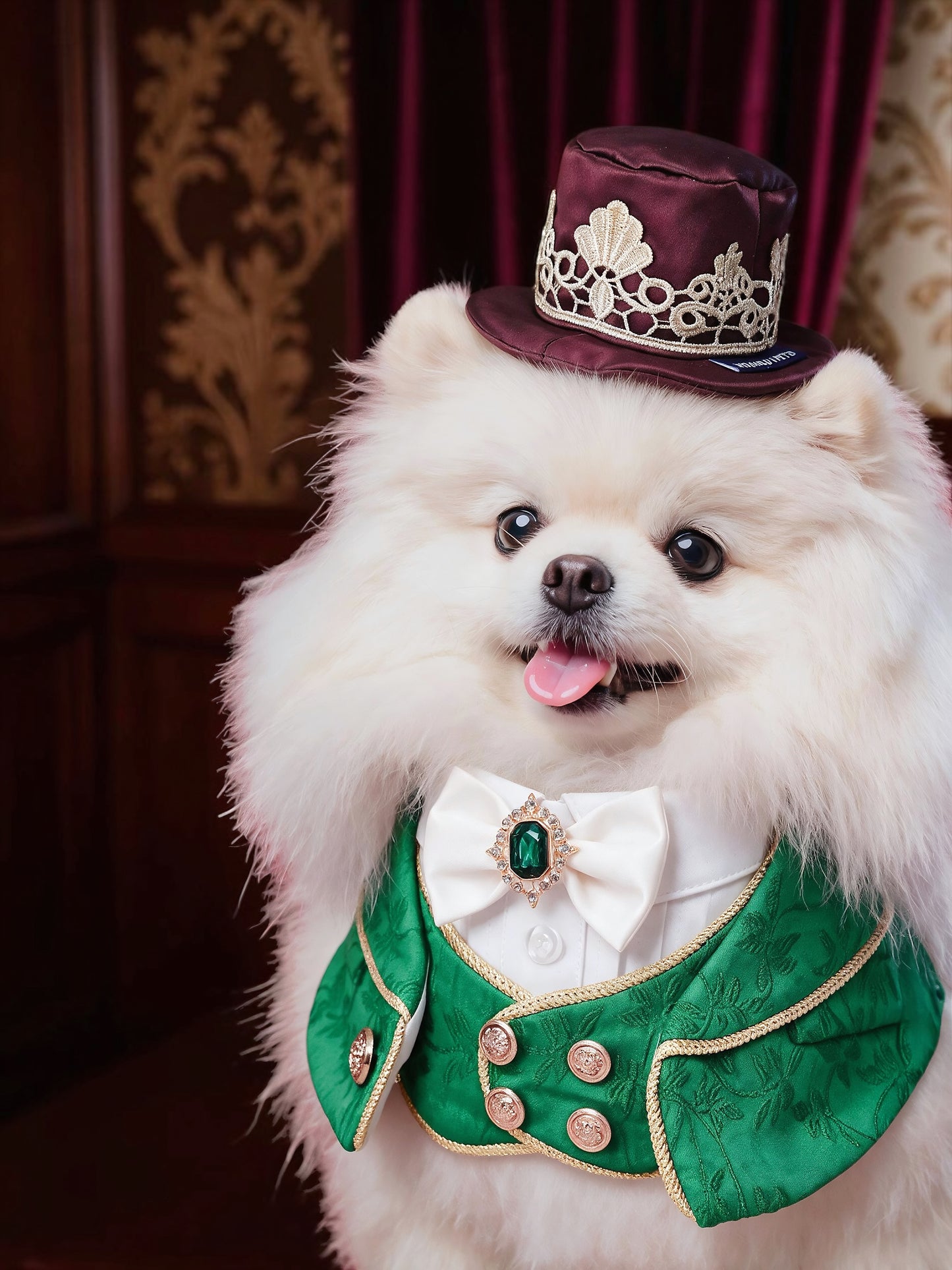 Cavendish (2-Emerald Regency Green) | Pet Neckwear
