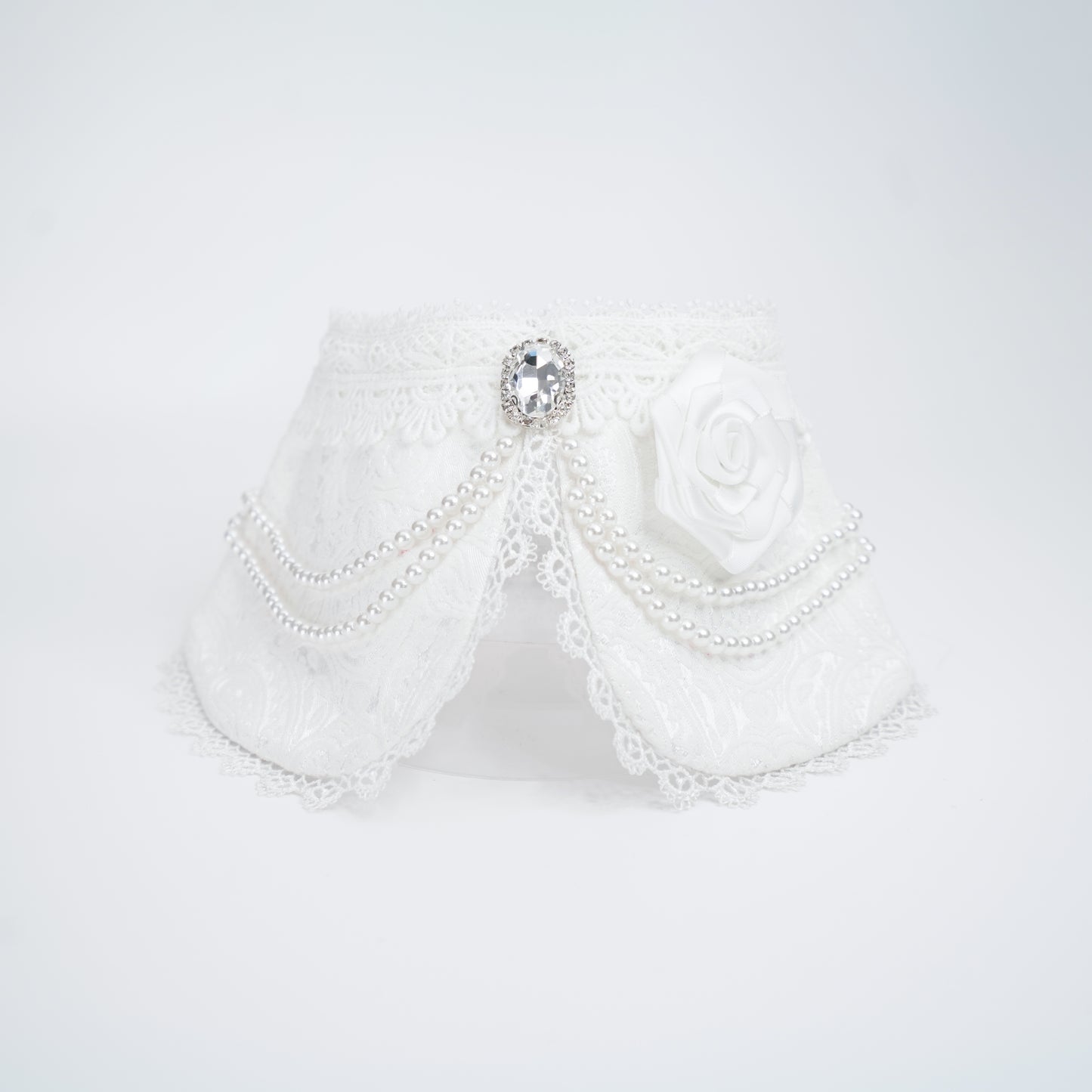Debutante (1-Bridal Alabaster White) | Pet Neckwear