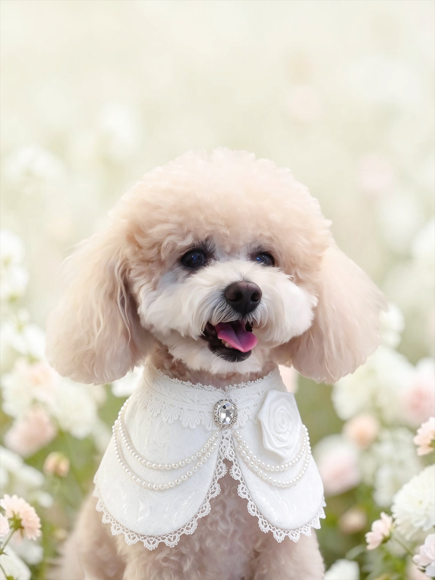 Debutante (1-Bridal Alabaster White) | Pet Neckwear