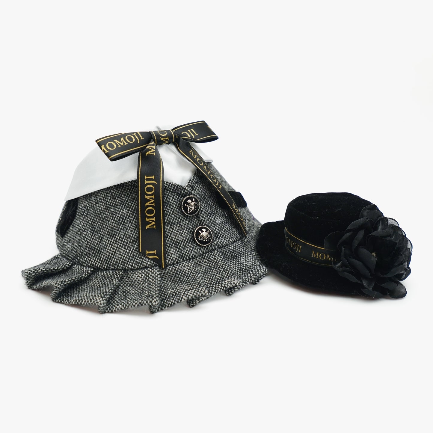 Picadilly (2-Velvet Obsidian Black) | Pet Hat