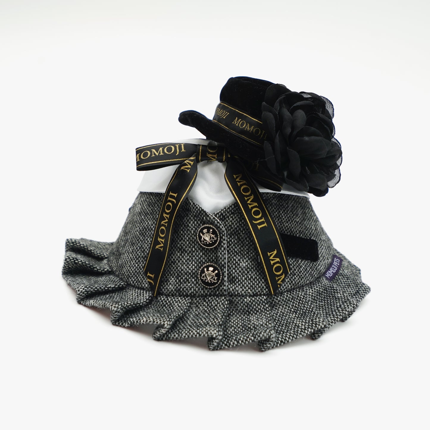Picadilly (2-Velvet Obsidian Black) | Pet Hat
