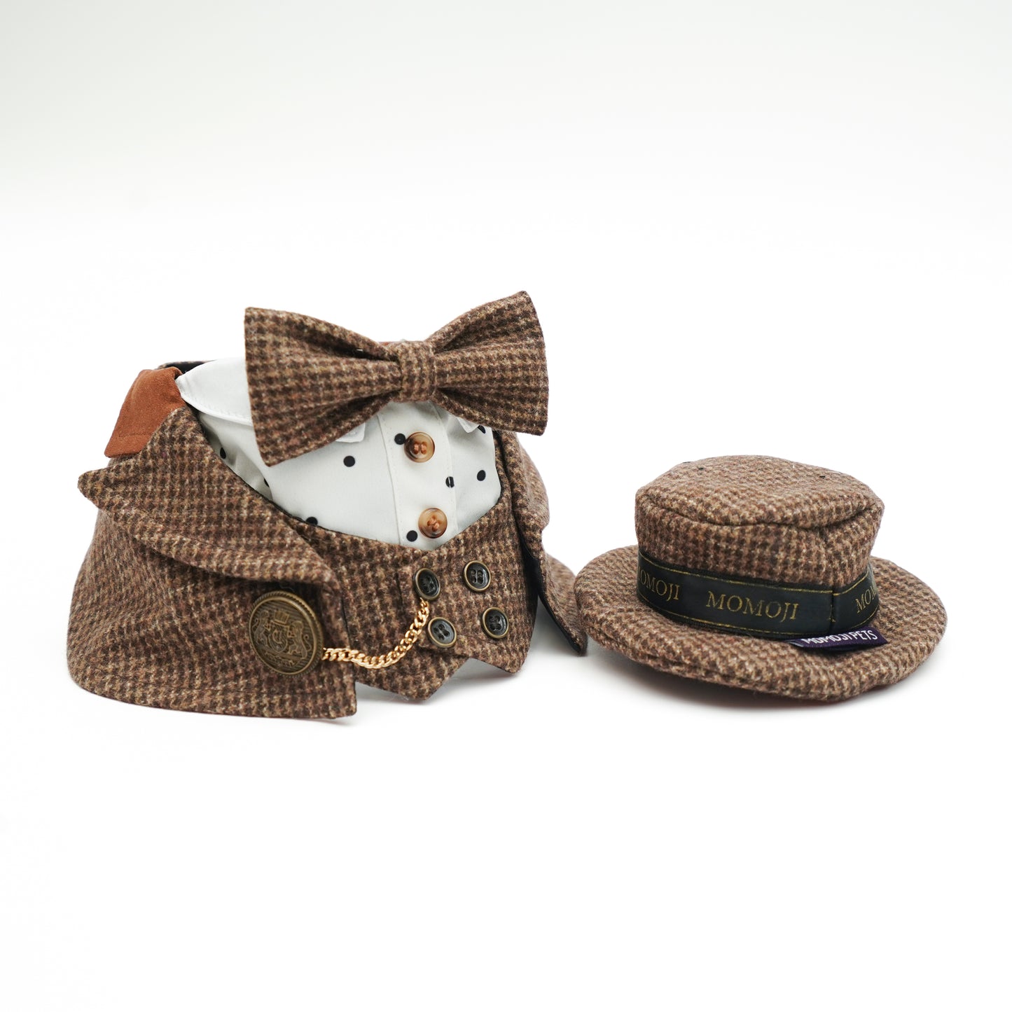 Bond (1-Coffee Houndstooth) | Pet Hat