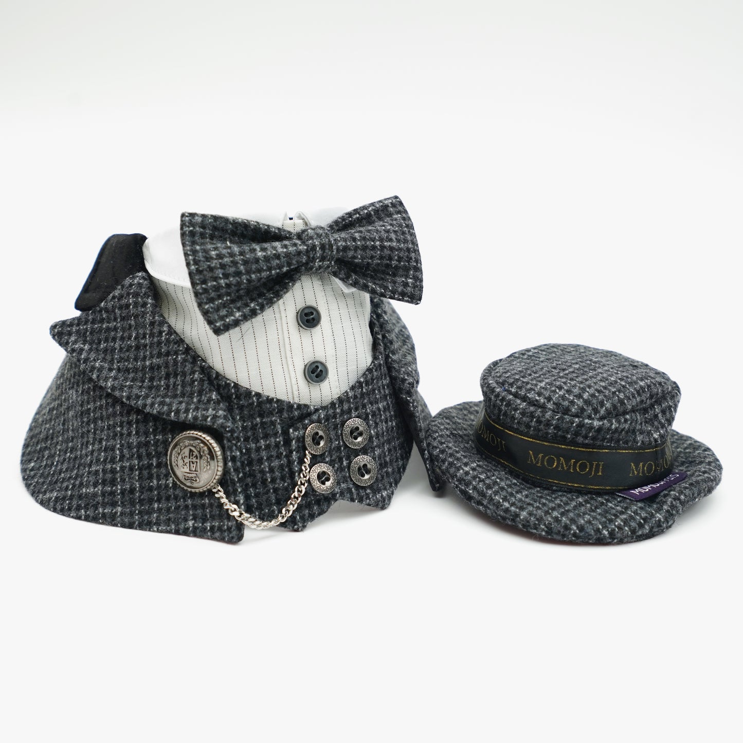 Bond (2-Charcoal Houndstooth) | Pet Hat