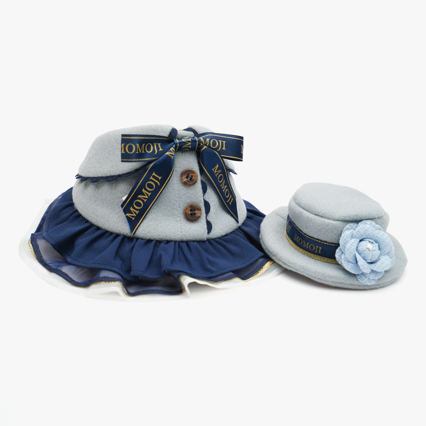 Mayfair (1-Haze Gray & Navy Blue) | Pet Hat