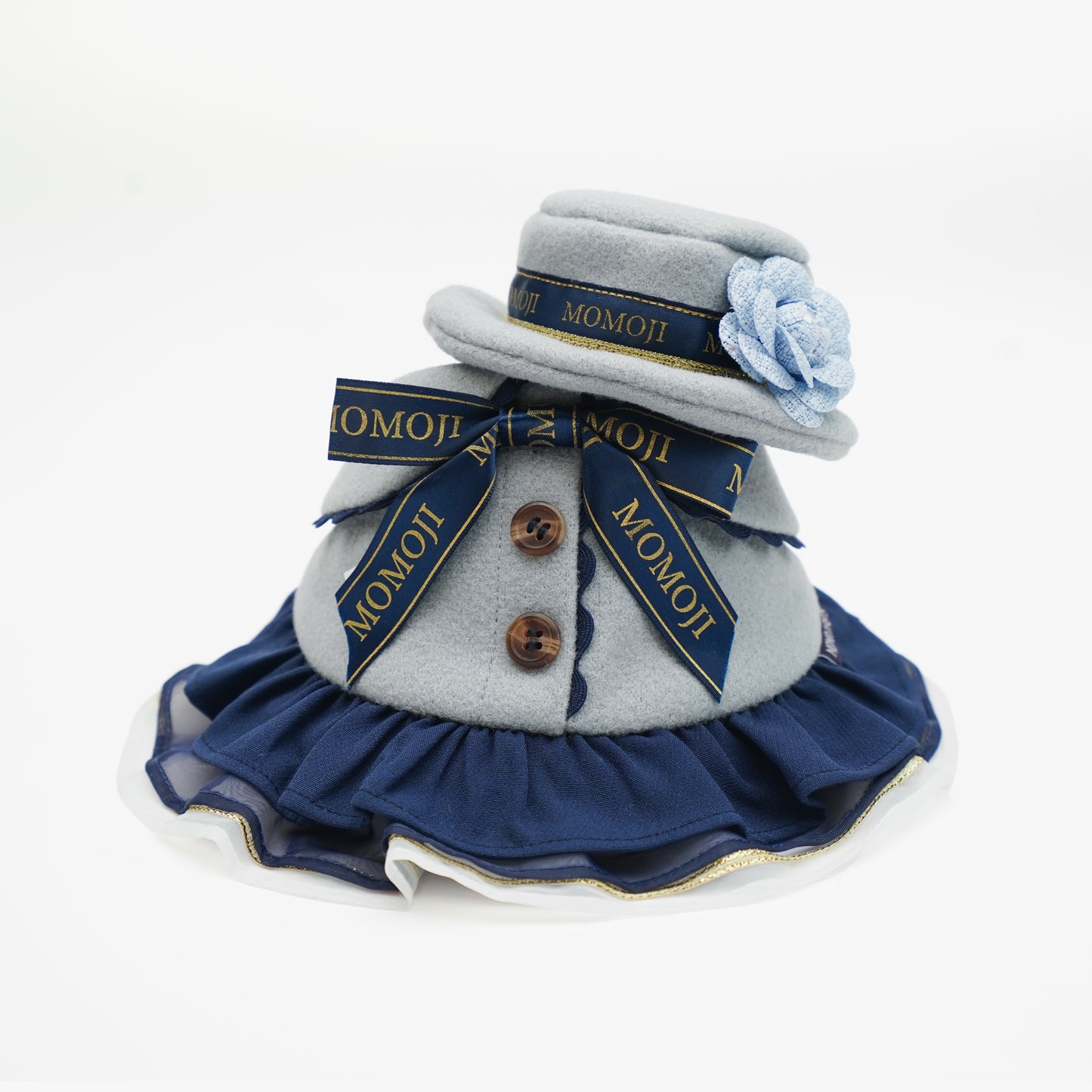 Mayfair (1-Haze Gray & Navy Blue) | Pet Hat
