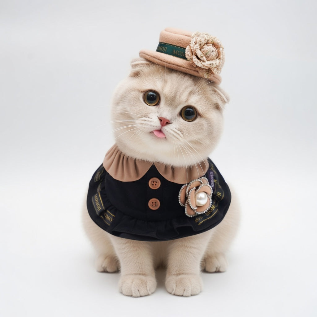 Mayfair (3-Warm Vintage Brown) | Pet Hat