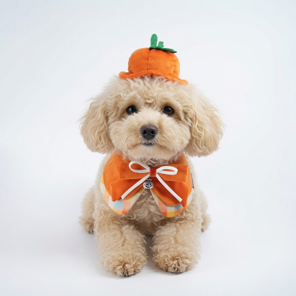 Pumpkin Scholar (1-Spiced Pumpkin) | Pet Neckwear
