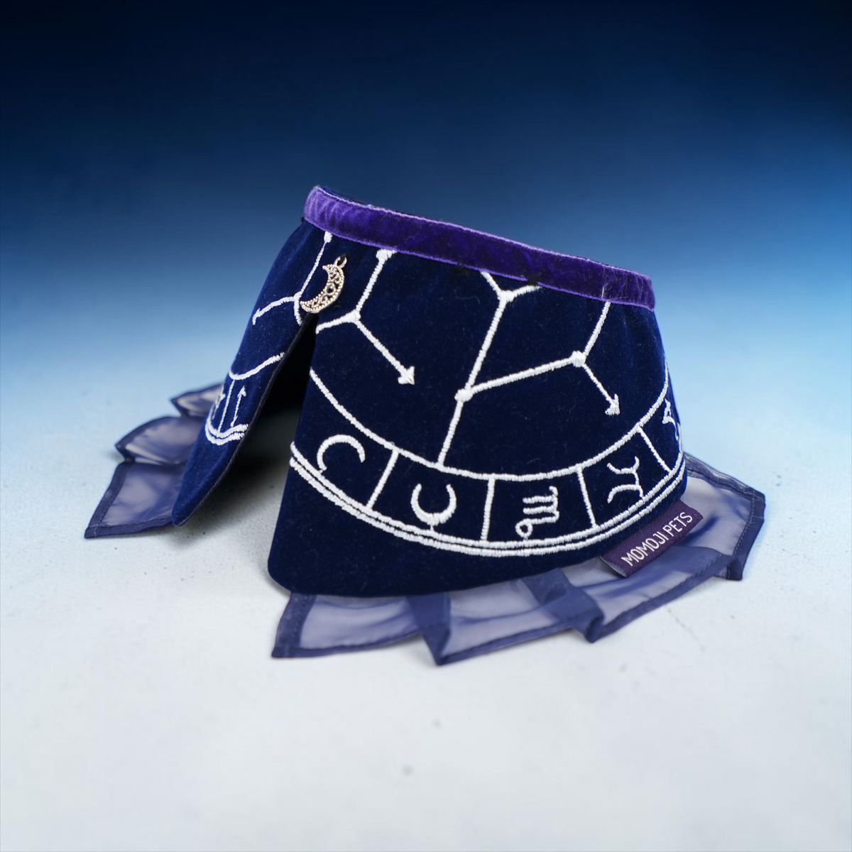 The Oracle's Veil (1-Celestial Indigo) | Pet Neckwear