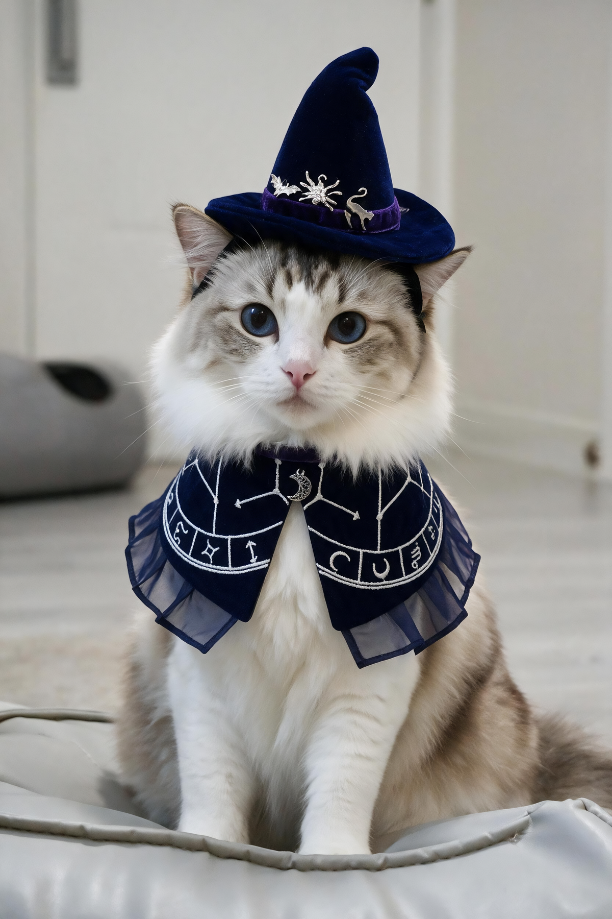 The Oracle's Veil (1-Imperial Indigo) | Pet Hat