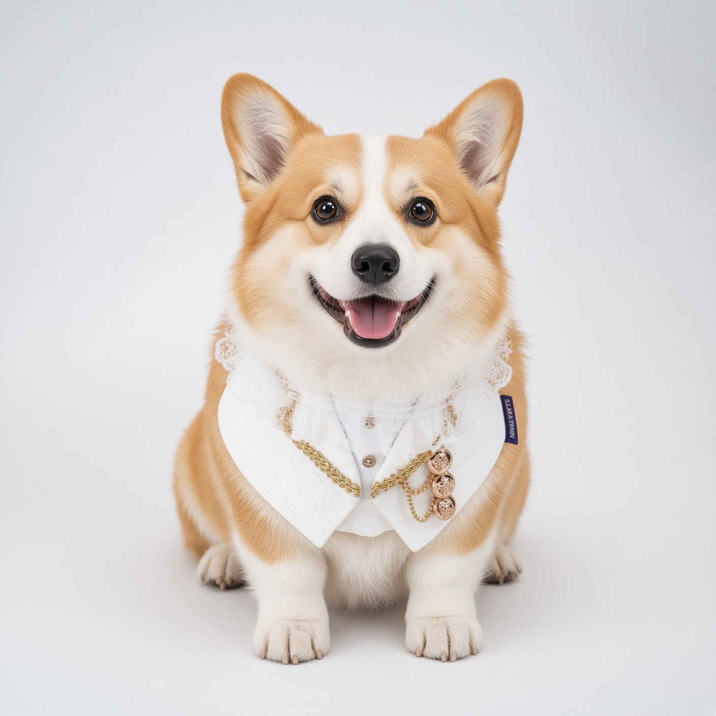 Harrington (2-Bridal Alabaster Silk) | Pet Neckwear