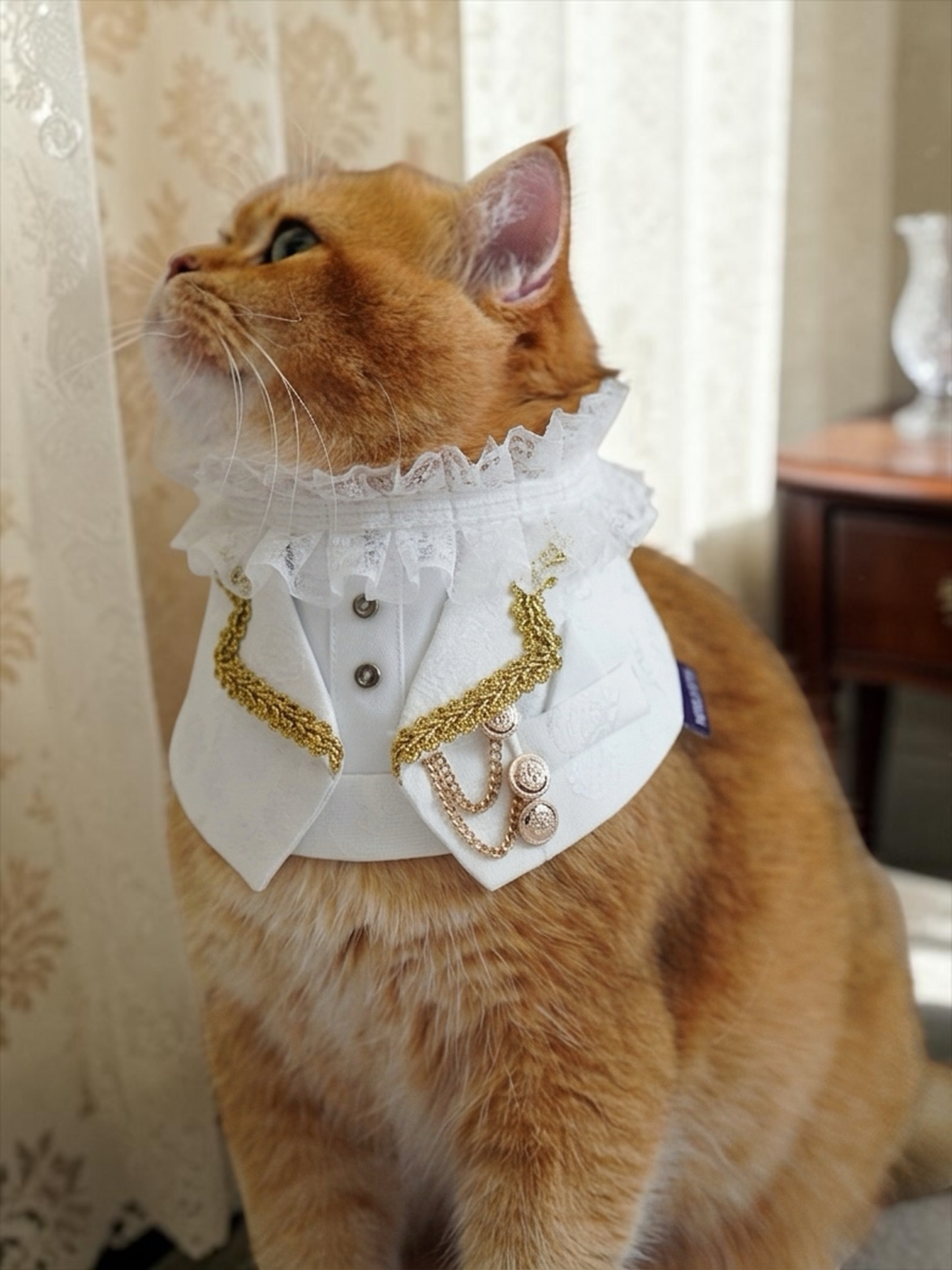 Harrington (2-Bridal Alabaster Silk) | Pet Neckwear