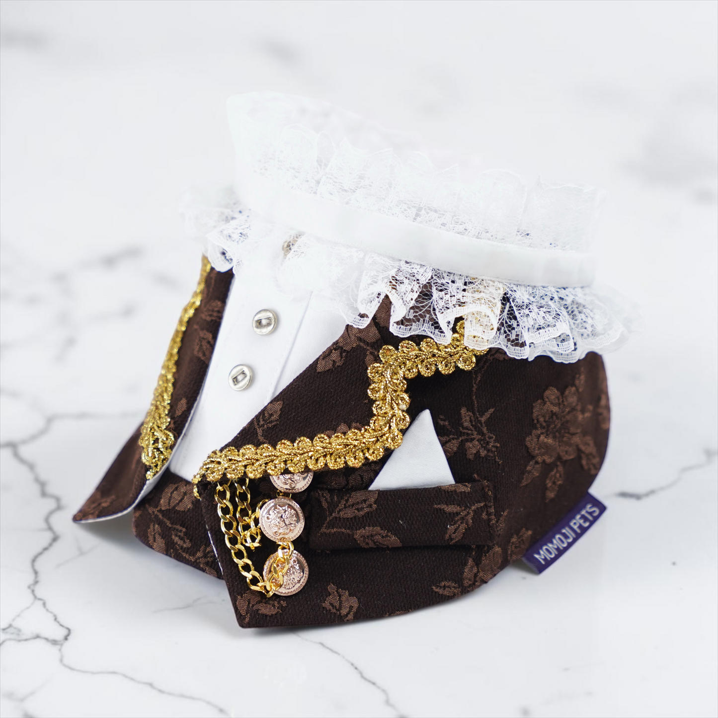 Harrington (1-Espresso Brocade) | Pet Neckwear