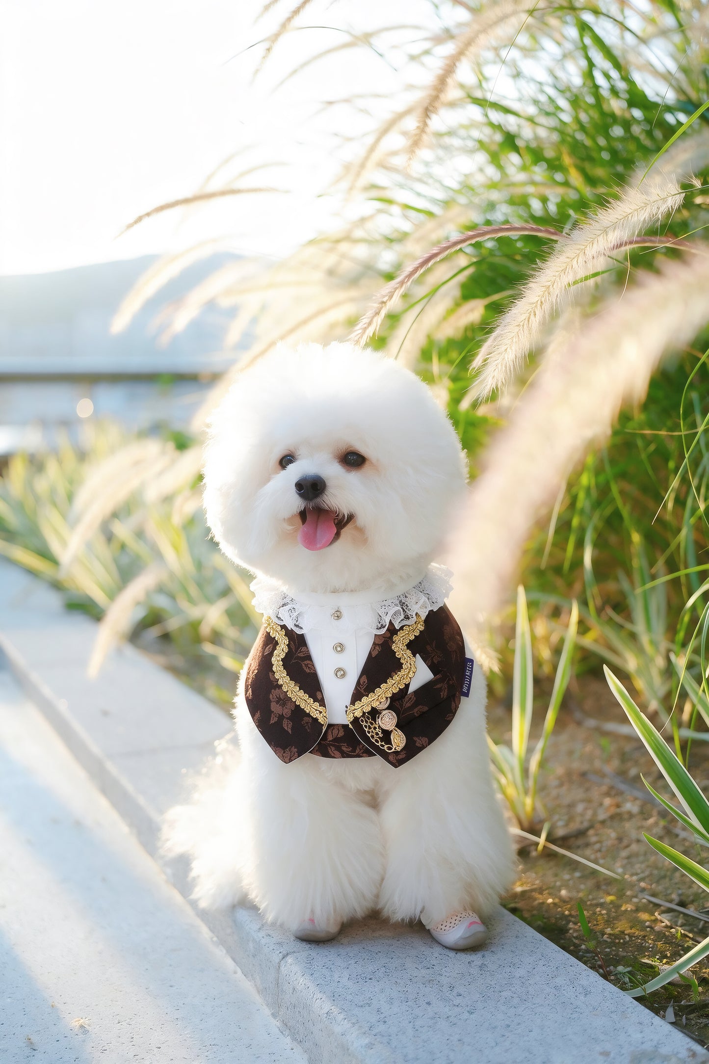 Harrington (1-Espresso Brocade) | Pet Neckwear