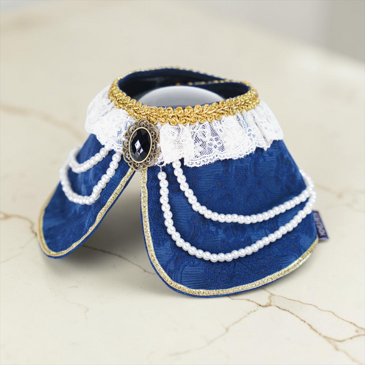Henrietta (2-Imperial Sapphire Velvet) | Pet Neckwear