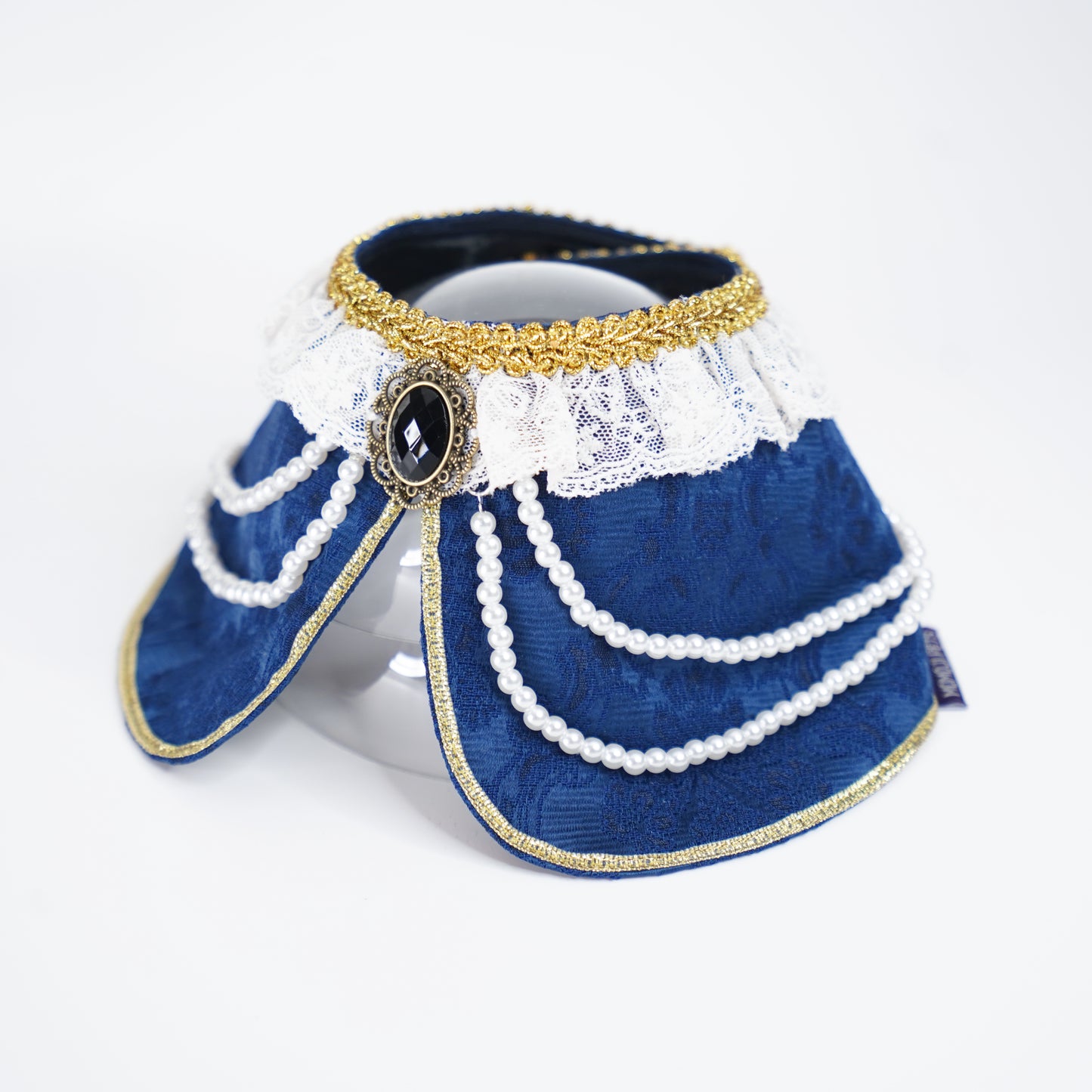 Henrietta (2-Imperial Sapphire Velvet) | Pet Neckwear