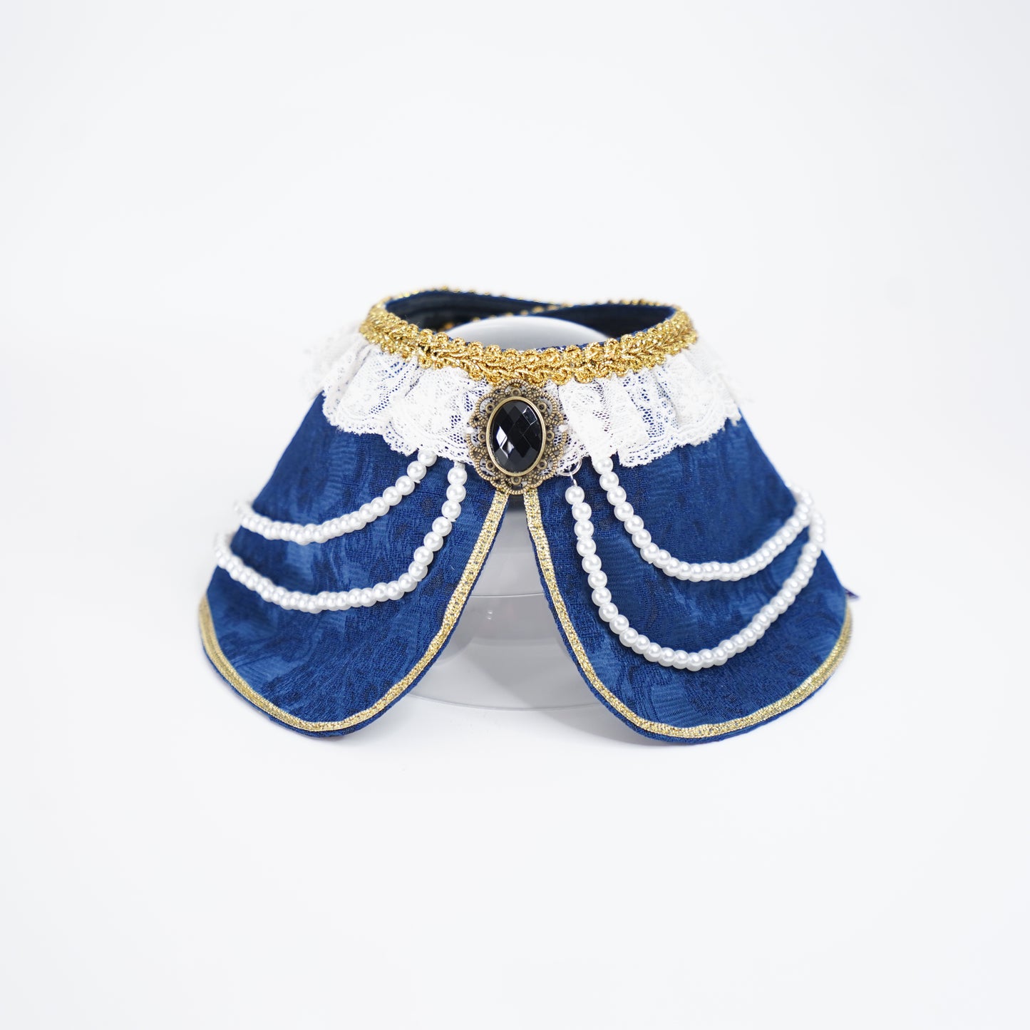 Henrietta (2-Imperial Sapphire Velvet) | Pet Neckwear