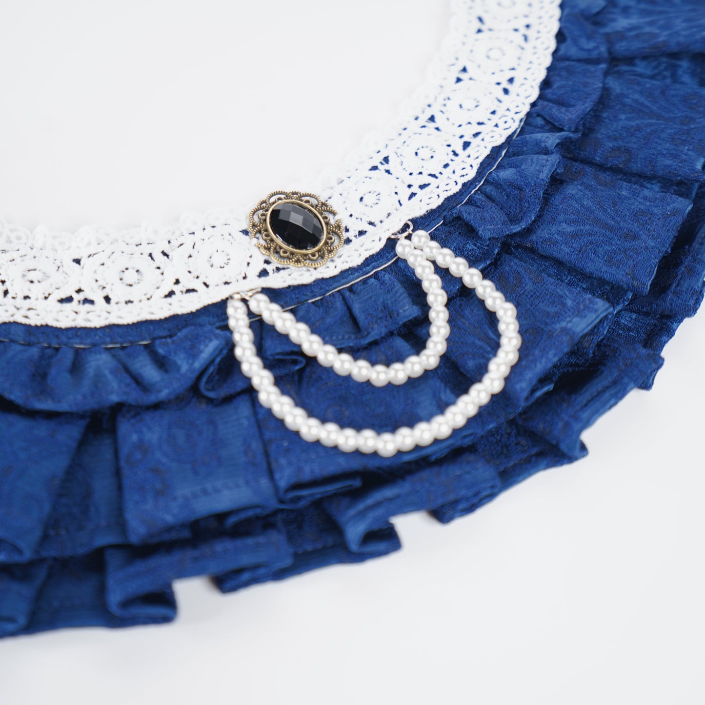 Alexandrina (4-Imperial Sapphire Brocade) | Pet Neckwear