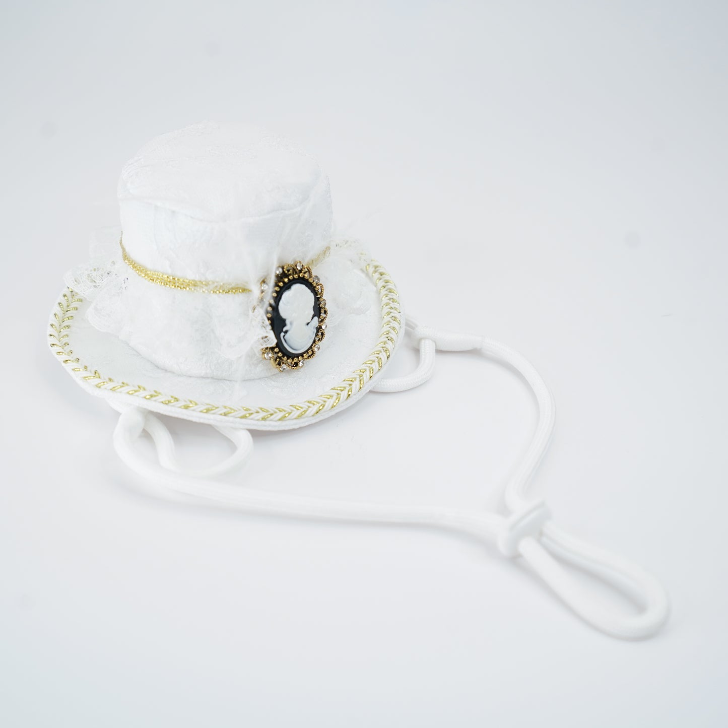 Augusta (2-Bridal Alabaster White) | Pet Hat