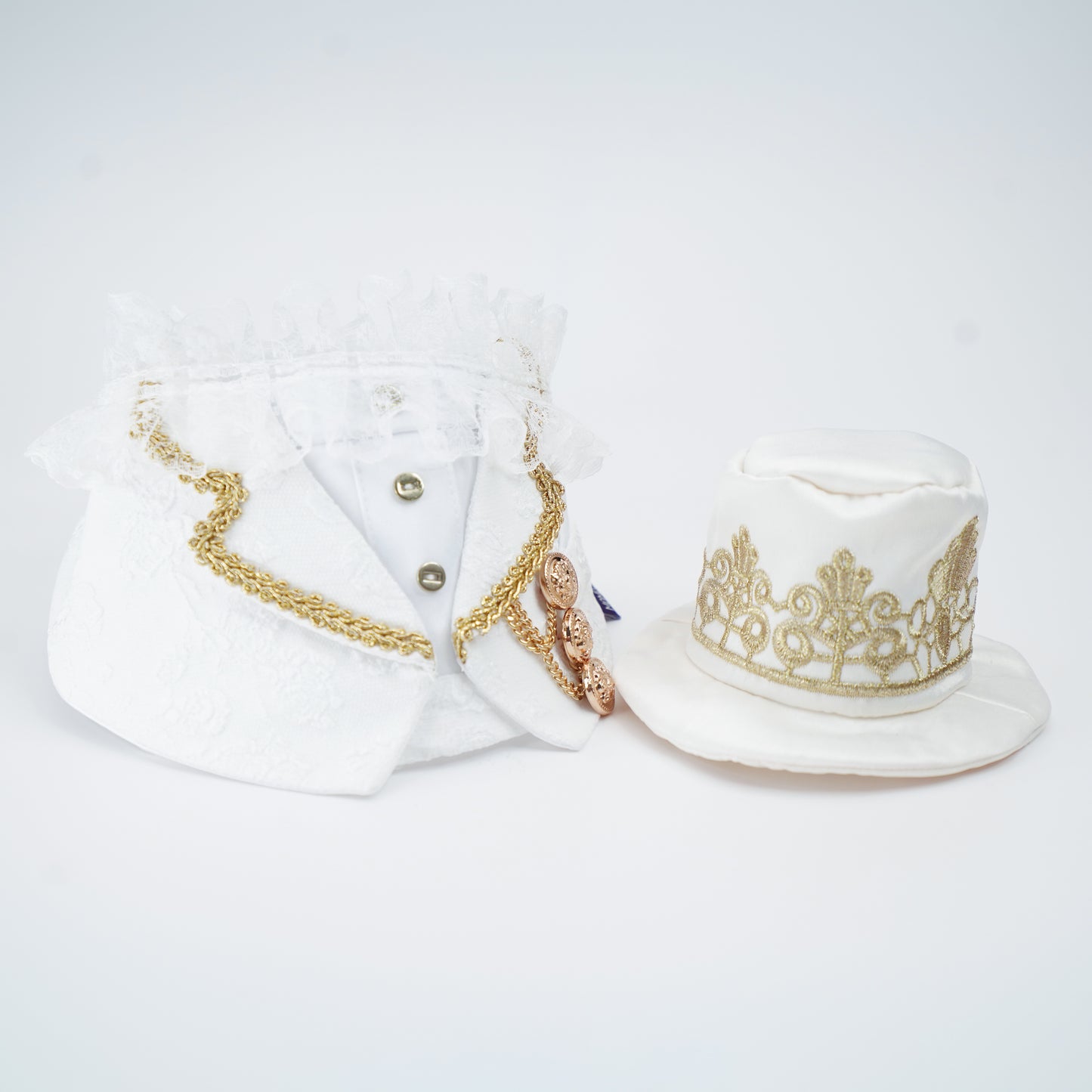 Sovereign (3-Bridal Alabaster Silk) | Pet Hat