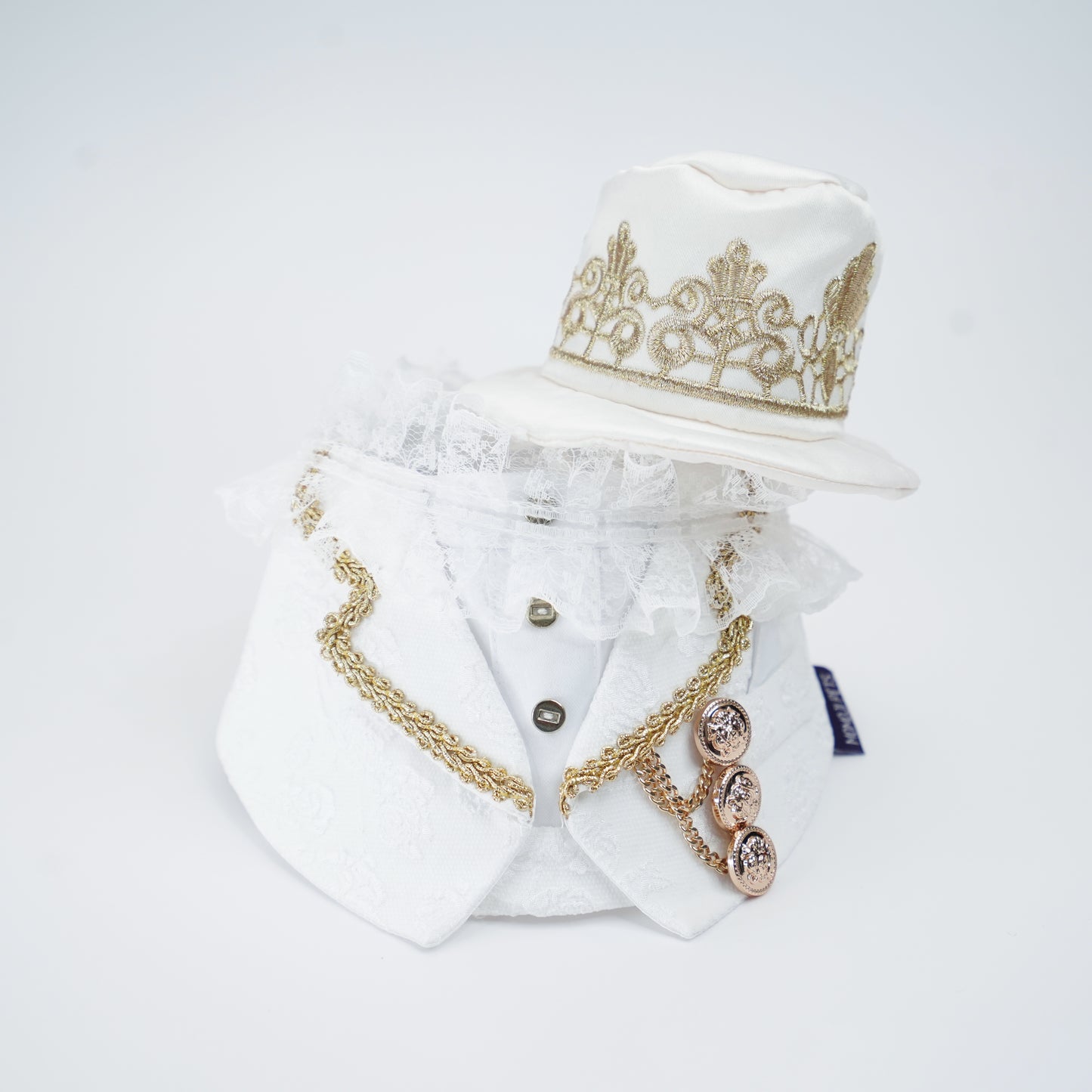 Sovereign (3-Bridal Alabaster Silk) | Pet Hat