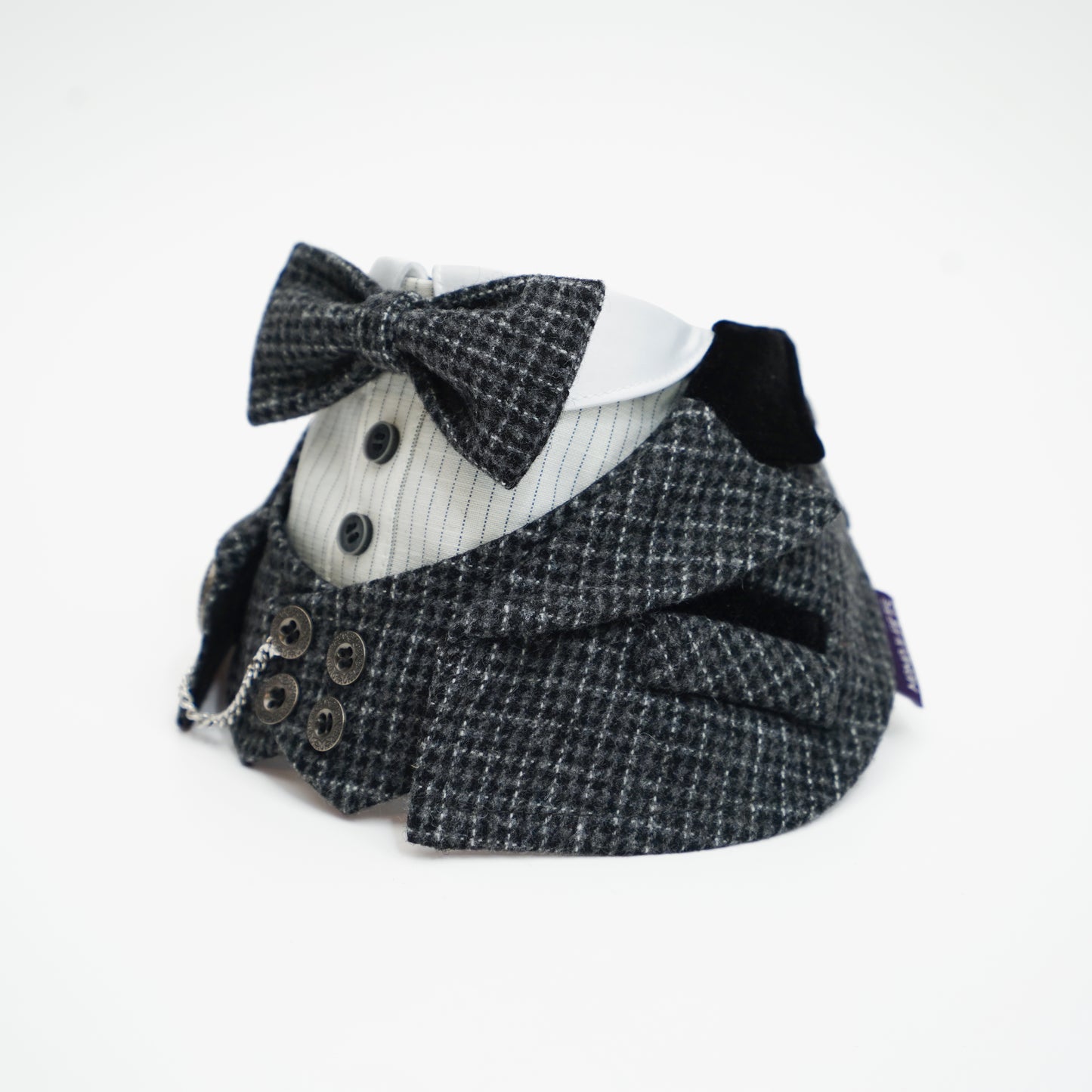 Bond (2-Charcoal Houndstooth) | Pet Neckwear