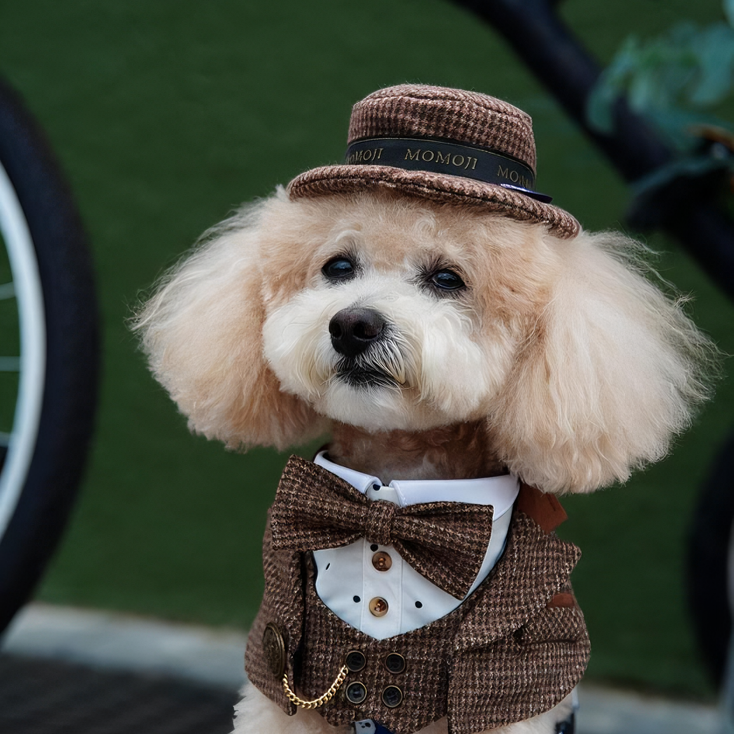 Bond (1-Coffee Houndstooth) | Pet Hat