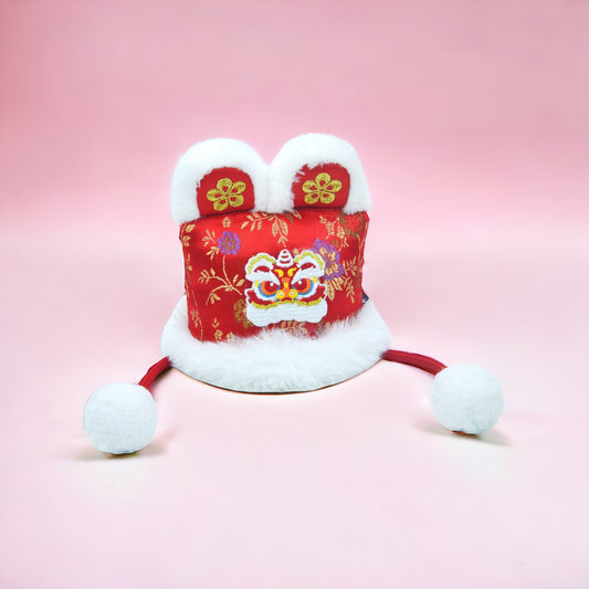 DANCING LION Pet CNY Hat