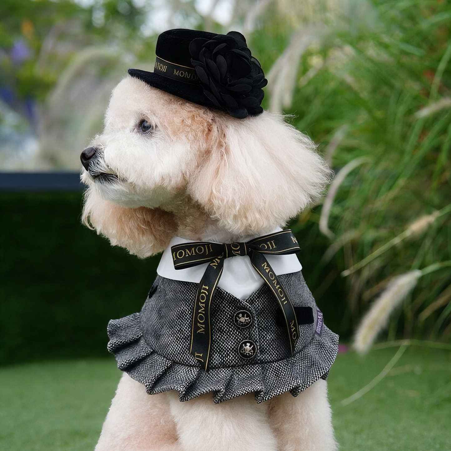 Picadilly (3-Charcoal Black Tweed) | Pet Neckwear