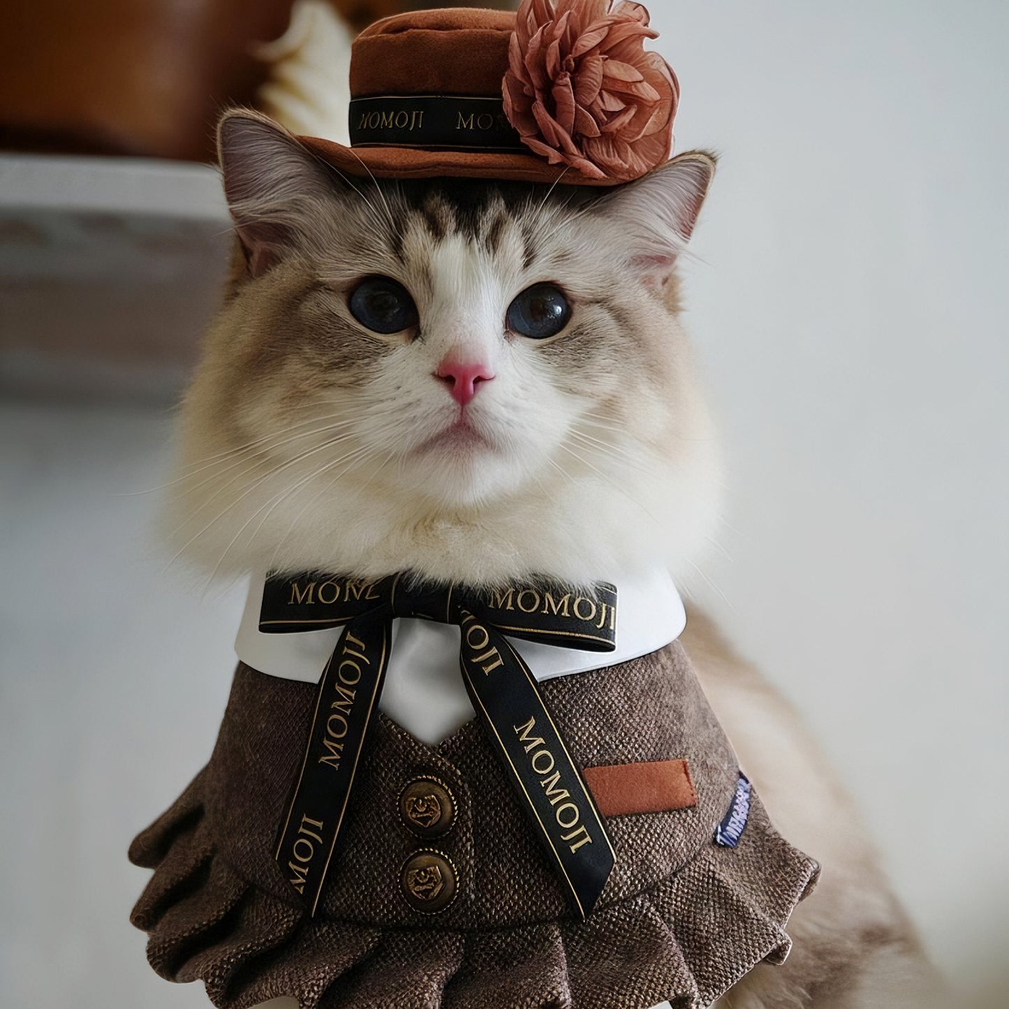 Picadilly (1-Caramel Velvet Brown) | Pet Hat